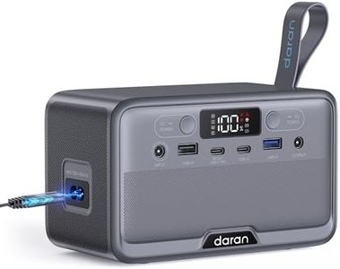 Portable Power Station 28,000mAh LiFePO4 Battery 200W Peak Solar Power Bank,Portable Charger Small Electric Generator with AC Outlets & PD Fast Charging for Home Outdoor Camping Essentials Emergency