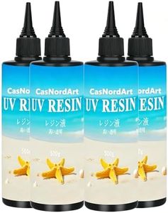 UV Resin 2000g Upgrade Low Odor & Hard Type Crystal Clear UV Curing for DIY Craft Jewelry Making, Coating and Casting