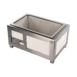 SousVideTools Small Stainless Steel Konro Grill | Traditional Japanese Style Hibachi BBQ | 210 mm x 400 mm x 260 mm