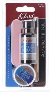 KISS Acrylic Fill Kit, Clear, 1 Set