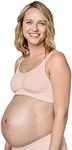 Medela Keep Cool Bra | Seamless Maternity & Nursing Bra with 2 Breathing Zones and Soft Touch fabric for Comfortable Support, Chai, Large