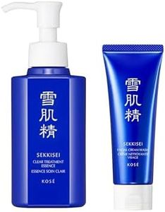 SEKKISEI Cleanse DUO Bundle, Treatment Cleansing Oil (5.4 oz) & Facial Cream Wash (4.5 oz) Face Cleanser kit