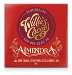 Willie's Cacao - Artisan Chocolate Bar - Almendra, 70% Dark Chocolate with roasted almonds - Vegan - 50g x 12