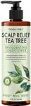 PHARM TO TABLE Tea Tree Conditioner For Men and Women, Hair Detangler and Soothing Scalp Relief - Infused with Tea Tree oil, Sunflower oil, Aloe and Argan oil, 16.2oz