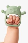 Nubokind Koala Wrist-Fit No-Drop Baby Teether | Silicone Teething Toy for 3-12 Months | BPA Free, BIS Certified Chew Toy for 0-6 Months, Molar Relief | Sage Green | Single Pack