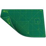 ANSIO Craft Cutting Mat Self Healing A1 Double Sided 5 Layers - Quilting, Sewing, Scrapbooking, Fabric & Papercraft - Imperial/Metric 34 Inch x 22.5 Inch / 89cm x 59cm - Green/Green