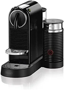 Nespresso CitiZ Coffee and Espresso Machine by De'Longhi with Milk Frother, Black, 9.3 x 14.6 x 10.9 inches