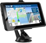 2024 GPS Navigation PRO for Truck Car,In-Dash Vehicle GPS Screen,RV/Commercial Drivers Semi Truck,16G 7" Navigation System with 41 Voice Warning,North America/EU,Offline Dual Map,Lifetime Free Updates