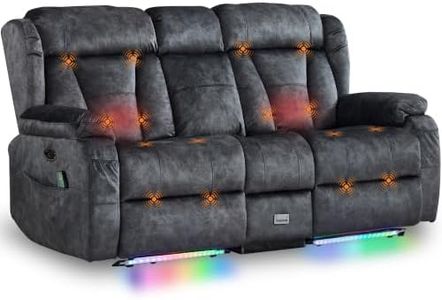 Power Loveseat Recliner Sofa,Zero Wall Hugger Reclining Loveseat RV Couch