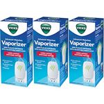 Vicks Advanced Soothing Vapors Mini Waterless Vaporizer With Nightlight, V1750, Pack of 3