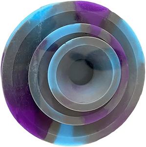 Green Piece Universal Plug Caps for Cleaning, Carrying, and Scent Proofing Water Pipes, Rigs and More - Silicone Pipe Stopper Plug Caps - Psychedelic (Set of 3 Pieces)