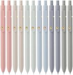 Ddaowanx Gel Pens,0.5mm Quick Dry Black Ink Pens Fine Point Smooth Writing Pens, Cute Office School Supplies Gifts for Women (24 Pcs Morandi-Black Ink)