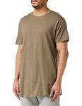 Urban Classics Men's Shaped Long Tee T-Shirt, Army Green, 4XL, 1