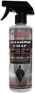 Diamond Coat Graphene Infused Ceramic Spray By White Diamond Detail Products, Advanced SiO2 Technology Infused with Graphene Provides Long Lasting Protection, 16oz Bottle, Brilliant Shine Made Easy