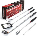 Gifts for Him,Telescoping Magnetic Pick Up Tool Set, Birthday Gifts for Men, Extendable Magnet Flashlight with Inspection Mirror, Flexible LED Flashlight, Gifts for Men, Women