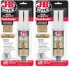 J-B Weld PlasticBonder Tan, 2 -Pack, High-Strength & Impact Resistant, 25ml, 50133-2
