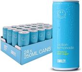 Happy Soda Sicilian Lemonade | 24 x 250ml cans | All natural | zero sugar | zero calories | No Artificial Sweetener | Best tasting full flavour Soda