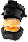 High Street TV Drew & Cole Breakfast Electric Sandwich Maker - Grilled Sandwich Maker With Easy To Clean Non-Stick Cooking Plates, Black