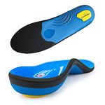 ORHILYA Plantar Fasciitis Pain Relief Men Orthotic Insole Arch Support Insert Flat Feet Women Heel Spur Pad Orthopedic Work Boot Comfort Insole for Pronation Absorb Shock Athletic Cushion