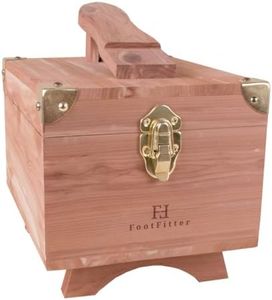 FootFitter Grand Cedar Shoe Shine Valet Box