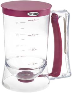 Pancake Batter Dispenser - Batter Dispenser with Squeeze Handle for Waffles, Muffins, and Crepes - Kitchen Gadgets for Baking by Chef Buddy (Purple)