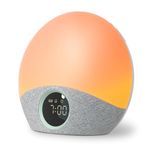 momcozy Sunrise Alarm Clock, Wake Up Light, Sunrise Simulation, Bedside Lamp, White Noise Machine, Digital Sleep Timer for Kids Adult, 30 Soothing Sounds&5 Alarm&7 Color Light,Night Feed & Read Gift