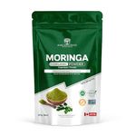 Organic Moringa Leaf Powder by Basil Supplements – Pure Moringa Oleifera Superfood – Organic Moringa Powder for Energy, Vitality & Wellness – Vegan, Non-GMO, Gluten-Free Green Powder, 227g