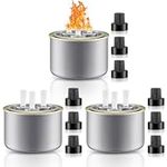 Honeydak 4 Pcs 9.3 oz Metal Table Top Torches with Torch Canisters Citronella Torches for Outside Decorative Torch Canisters for Yard Patio Deck Garden Lawn Party Landscape