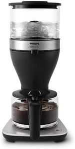 Philips Filterkaffeemaschine – 1.25-Liter-Fassungsvermögen, bis zu 15 Tassen, Boil & Brew, schwarz/silbern (HD5416/60)