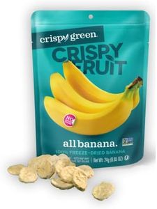 Crispy Green Natural Freeze-Dried Fruit, Banana Single-Serve, No Sugar Added, 0.85 Ounce (Pack of 12)