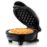 Holstein Housewares HH-09125016B Personal Non-Stick Waffle Maker, 4", Black