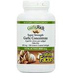 Natural Factors, Garlic Rich, Super Strength Garlic Concentrate, 500 mg, 180 Enteric Coated Softgels by Natural Factors