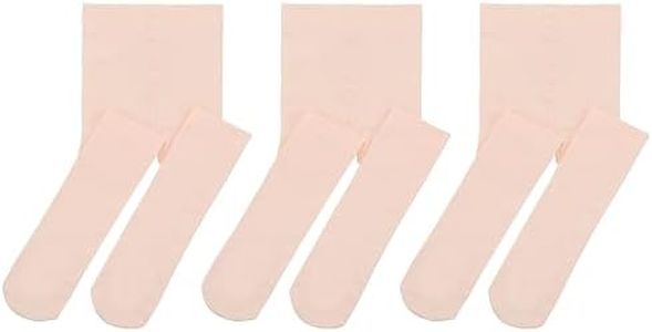 Century Star 3-Pack Ballet Tights for Girls Toddler-Soft Dance Baby Tights Casual Leggings Stockings 6-9 Years Ballet Pink