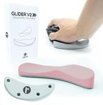 Reloot Glider v2 - Ergonomic Gliding Palm Rest, Soft Cooling Material, Sliding Wrist Pad That Moves with Your Mouse, Physician Designed for Carpal Tunnel Syndrome, Lightweight Wrist Rest (Pink)