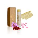 Kaumudi Handmade & 100% Natural 3 In 1 Lip Balm (Lip Tint, Cheek Tint, Eye Shadow) Made With Rose & Saffron Essential Oil, Best For Dry, Damaged & Chapped Lips, Hydrates & Moisturizes (Natural Lip)