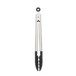 KitchenAid KO094OHOBA Gourmet Stainless Steel Tongs, Onyx Black