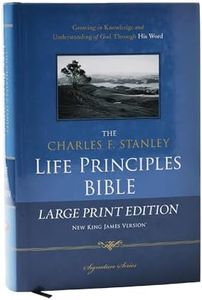 NKJV, The Charles F. Stanley Life Principles Bible, Large Print, Hardcover: Large Print Edition (Signature)