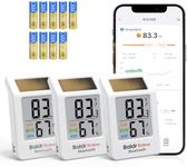 Bluetooth Thermometer Hygrometer 3 Pack, Temperature and Humidity Monitor