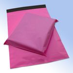 50 Pink Plastic Mailing Mail Post Postage Bags 10 x 14