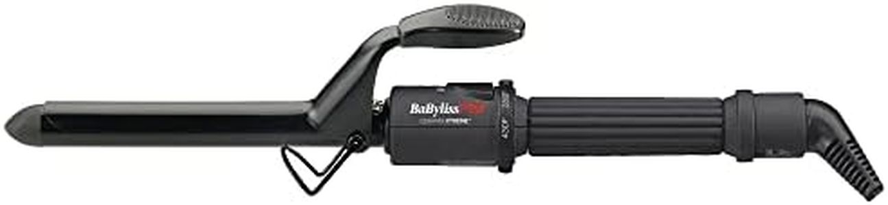 BaBylissPRO Ceramix Xtreme Dual Voltage Ceramic Curling Iron with Far Infrared Heat up to 430°F and Negative Ions, Spring Handle