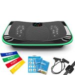 Bluefin Fitness 4D Triple Motor Power Vibration Plate | User Friendly | Magnetic Therapy Massage | Ultra Comfort Curved Surface | 4.0 Bluetooth Speakers | Vibration, Oscillation & Micro Vibration