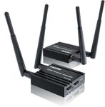 Tobo Wireless HDMI Transmitter and Receiver 4k decoding, One Transmitter and One Receivers, Long Range Wireless Transmission 656FT/200M,Plug-Play, 2.4/5.8G for TD-1224WA