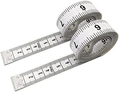 Exquisite Soft Tape Measure for Body Sewing Tailor Cloth Weight Loss,Double Scale Soft Measuring Tape 60 Inch(150CM) (WhiteX2)