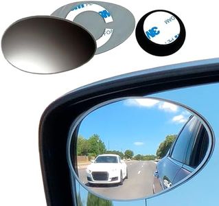Utopicar Blind Spot Car Mirrors: Semi Oval Convex Rear View/Side Car Mirror |Automotive Exterior Accessories | Blindspot Stick On Mirror For Car By (2pack)