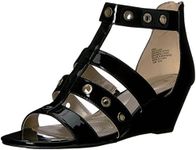 Bandolino Women's Olegga Wedge Sandal Black Pa 5.5 M US