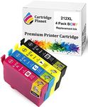 Cartridge Planet 4 Pack (1BK,1C,1M,1Y) Compatible Ink for Epson 212XL for Epson Expression Home XP-2100 XP-3100 XP-3105 XP-4100 Workforce WF-2810 WF-2830 WF-2850