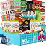 Easter Snack Box | 100 CALORIE Snacks | Healthy Snacks Variety Pack | College Care Package | Low Calorie Snacks for Weight Loss | Mix of Vegan Snacks, Protein Bars & Nuts all 100 calories or Less | Snack Boxes for Adults (40 Count)