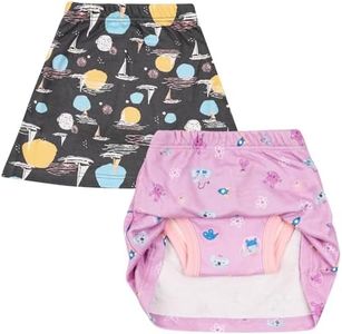 MooMoo Baby Potty Training skirts 2 Packs Cotton Diaper Skirt for Potty Training Absorbent