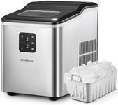 Cozeemax Ice Maker Machine Countertop, Self-Cleaning, 26lb 2 Cube Sizes in 24 Hours, 9 Ice Cubes in 6 Minutes, Ice Machine with Ice Scoop and Basket