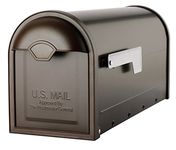 ARCHITECTURAL MAILBOXES 8830RZ-10 Winston Post Mount, Rubbed Bronze, M